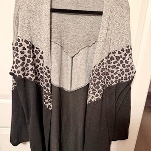 Stylish Gray and Black Women's Sweater